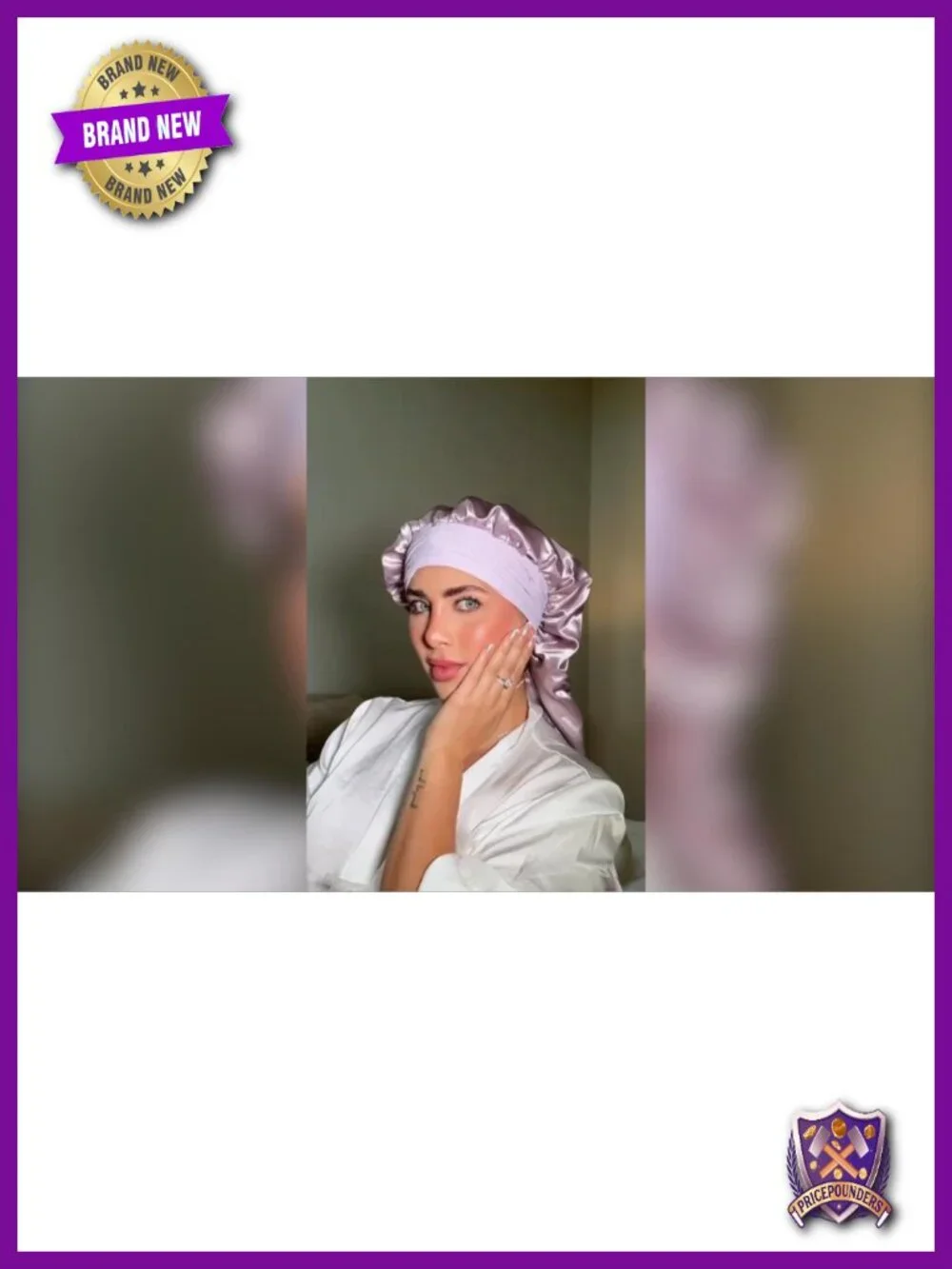 19 Momme Mulberry Silk Bonnet Double Layer Long Hair Wrap for Braids